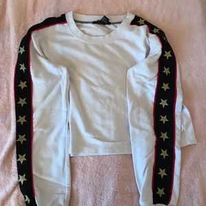 Forever 21 star sleeve t shirt